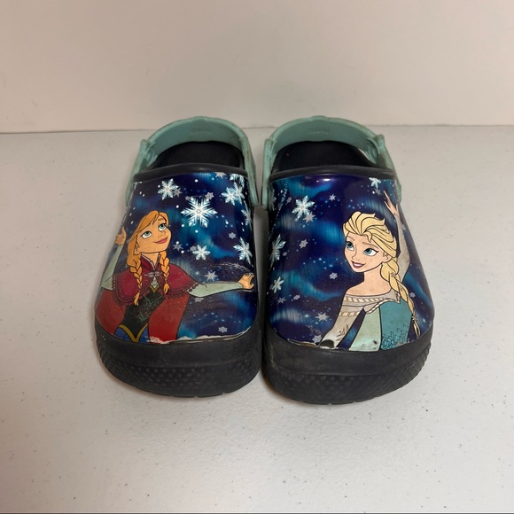 CROCS Shoes Disney Frozen Girls Crocs Size 2 Play Shoes Elsa Anna